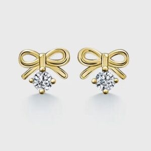 Dainty Bow Tie Stud Earrings
